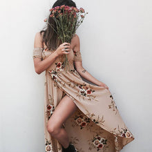 Off shoulder beach summer dress