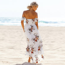 Off shoulder beach summer dress