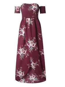 Off shoulder beach summer dress
