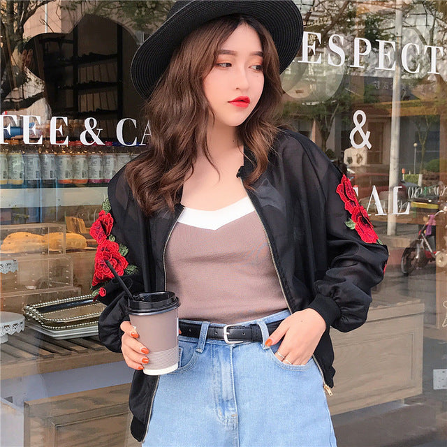 Rose Embroidery Jacket